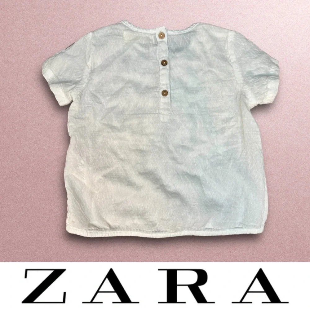 Zara Embroidered Top,‎ Size 18-24 M, MSRP $25.90
